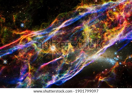 Awesome galaxy, science fiction wallpaper. Elements of this image furnished by NASA