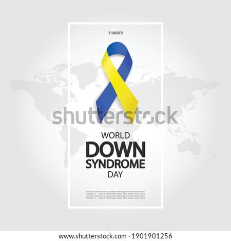 Vector Illustration of World Down Syndrome Day
 Royalty-Free Stock Photo #1901901256