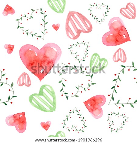 seamless pattern for valentine's day. texture for scrapbooking paper. for decor clip-art. hearts, love, valentine
