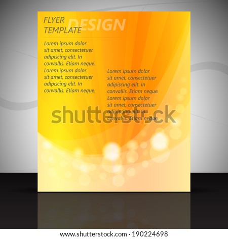Professional business flyer template or corporate banner/design for print, publishing or presentation 