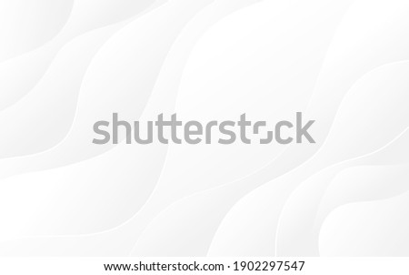 Abstract white and light gray wave modern soft luxury texture with smooth and clean vector subtle background illustration. Royalty-Free Stock Photo #1902297547