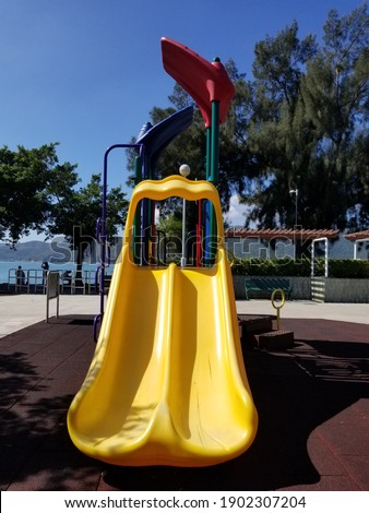 slide child play playground park