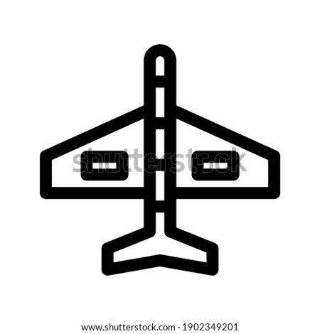 Airplane icon or logo isolated sign symbol vector illustration - high quality black style vector icons
