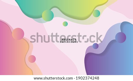 Modern abstract cover. Cool gradient shapes composition. Eps10 vector