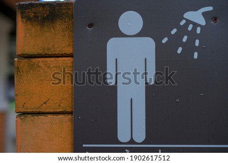 Public shower sign Before Entering Sauna Spa Safety sign
