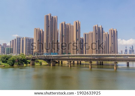 High rise buildings in Changsha, Hunan province, China