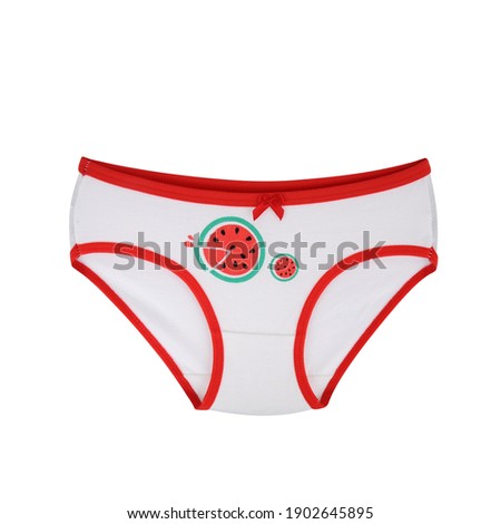 A girl's Cotton Briefs on a white background