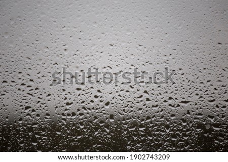 drops of water on the glass