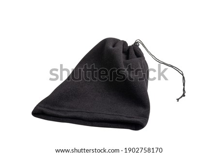 
Isolated black unisex winter hat 
