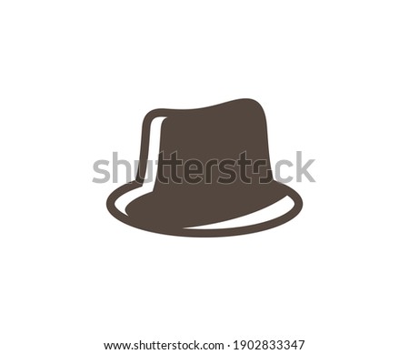Hat logo cowboy old vector 