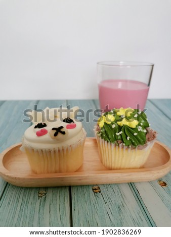 Cartoon​ cupcake​ a​ charming​ bakery​ menu​ color​ful​ and​ delicious​ to​ eat​ another​ choice​ for​ a​ special​ gift​ or​ as​ a​ menu​ at​ parties​ and​ birthday​s