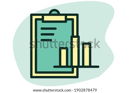  icon line filled color concept related Seo and Finance  elements. Stock Market Business Related.
