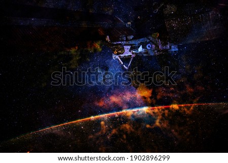 Awesome galaxy, science fiction wallpaper. Elements of this image furnished by NASA