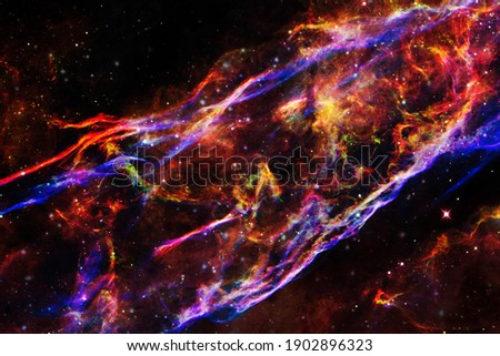 Deep space. Nebulae. Awesome science fiction render. Elements of this image furnished by NASA
