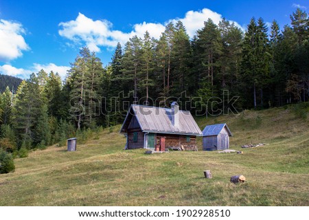 Wooden house on the mountain Tara