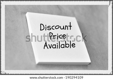 Vintage style business short message text wording on the short note notepaper texture grunge background