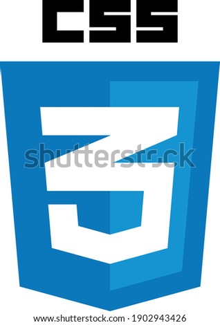 Logo Vector CSS 3 low nodes, high performance Royalty-Free Stock Photo #1902943426