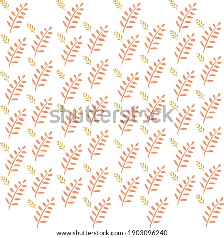 Pattern in hand drawn style. Vector illustration, summer doodle on white background. 