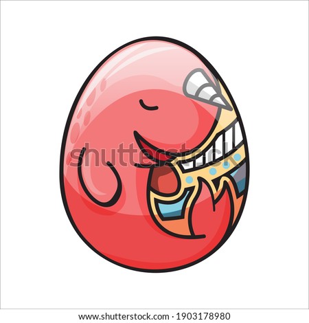 narwhal easter eggs doodle Design