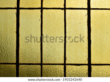Color detail photography of old mosaic glass window