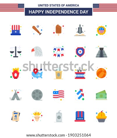 Big Pack of 25 USA Happy Independence Day