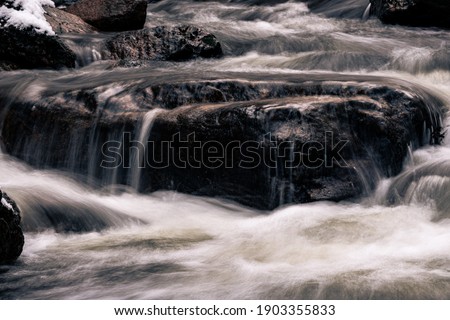 Untere Ilsefälle at Harz mountains in Germany with a beautiful water cascade