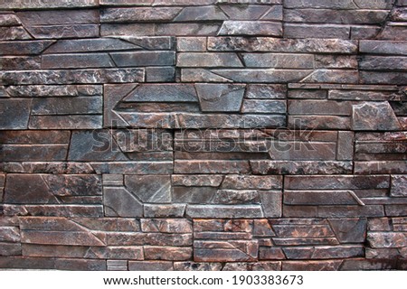 Background. Texture. Old stone wall. Desktop wallpaper concept. Natural natural building materials. Royalty-Free Stock Photo #1903383673