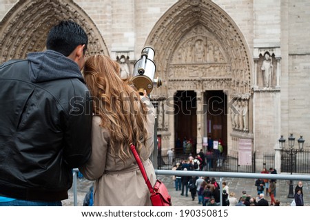 tourists in Paris