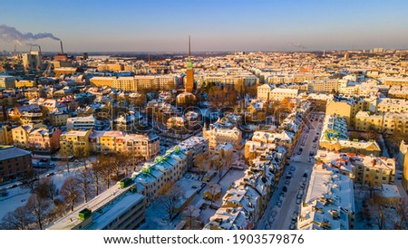 Aerial view of Helsinki, Finland