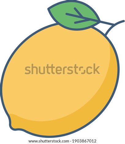 lemon icon illustration isolated vector sign symbol