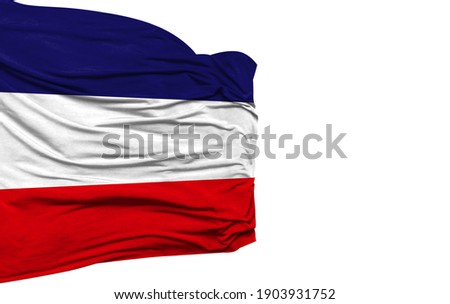 Los Altos flag isolated on white background