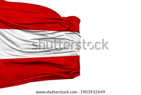 Austria flag isolated on white background