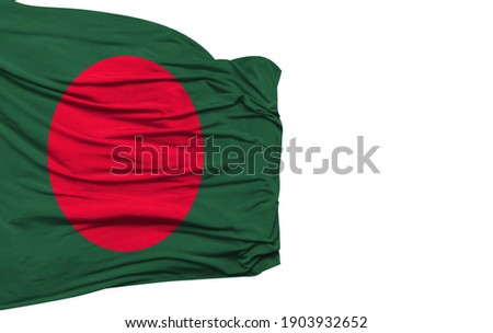 Bangladesh flag isolated on white background