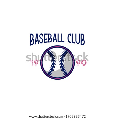 Illustration vector graphic of Baseball logo. Retro Logo, Vintage Logo Design Template Inspiration