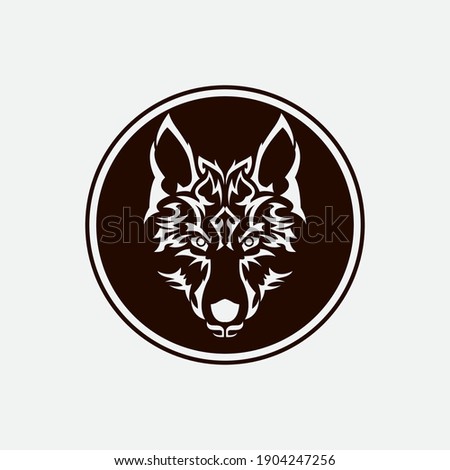 Wolf Logo Template vector illustration design