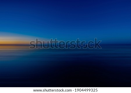 Sunset in the Wadden sea , Subsequently creatively and abstractly edited