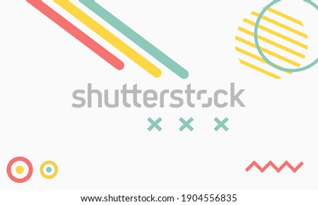 Geometry background shaped circle square triangles colorful lines
