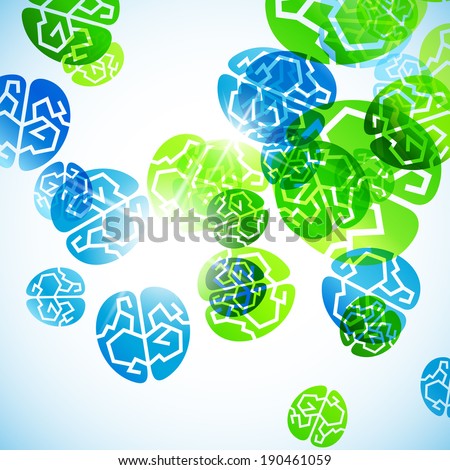 abstract background: brain