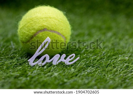 Tennis  for Valentine's Day with love