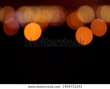 Abstract orange Light Bokeh Background, 