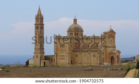 Bazilika Tal-Madonna Ta' Pinu Mill Gharb (Basilica Of Our Lady Of Pine From Gharb). Ta' Pinu. Gharb. Gozo. Malta.