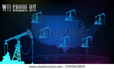 abstract background of blue wti crude oil stock market trading
