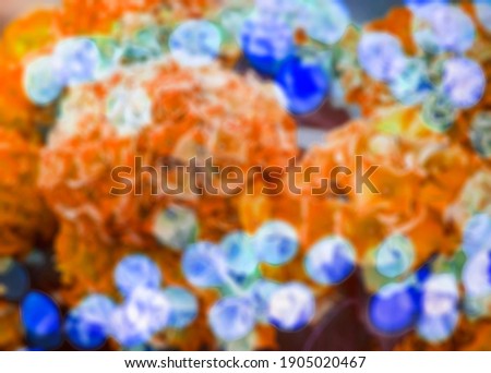 Blue, orange colorful patches.  Abstract background. 