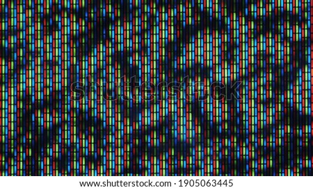 Macro shot of TV LCD matrix cloeup