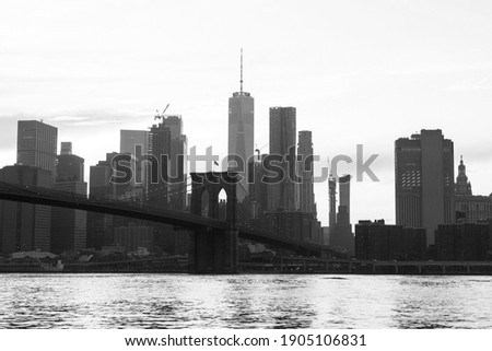 New York City Skyline From Brooklyn Bridge Park 