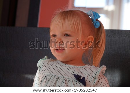 
Blonde girl 4 years old European appearance