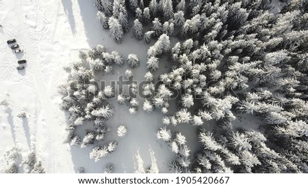 Winter drone photos in Romania's mountains