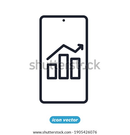 Chart and graph icon. Infographic icons. Financial Analytics symbol vector illustration.