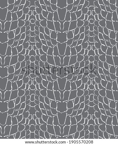Reptile skin seamless pattern. Animal print background. 