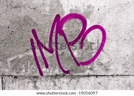 concrete wall with graffiti